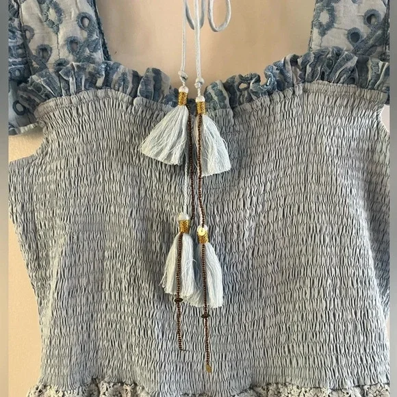 BELL by Alicia Bell Smocked Eyelet Midi Dress - Picture 7 of 10